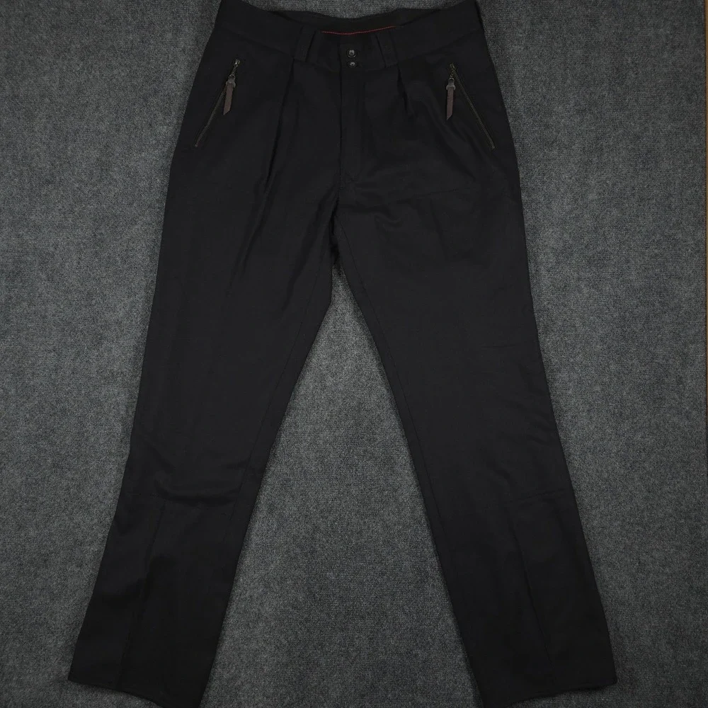 VTG Polo Ralph Lauren Trousers 34Rx31 Trousers Pleated 90s Fatigues Heavy Wool